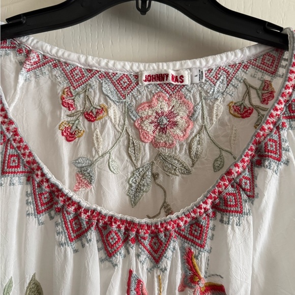 Johnny Was Grace White with Pink Floral Size Large - Picture 2 of 8